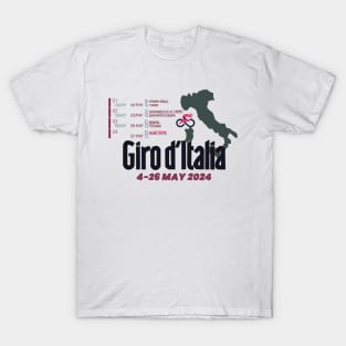 Giro d Italia Italy Bicycle Race 2024 T-Shirt